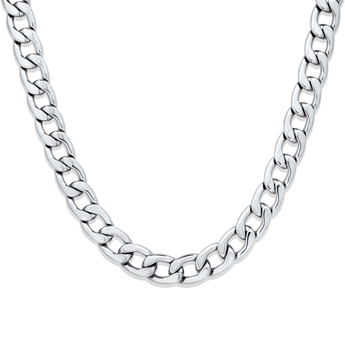 Aventuaz Chain Silver 9MM Αλυσίδα λαιμού από ανοξείδωτο ατσάλι 316L